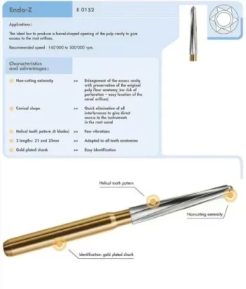 Dentsply Endo-Z Tungsten carbide Bur (5 pc) - Image 2