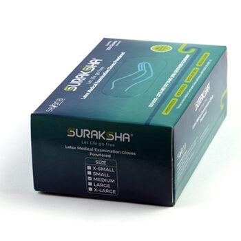 Suraksha Latex Medical Examination Gloves - Image 2