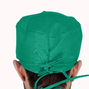 CLASSIC Surgical Green Cloth Head Cap - Image 2