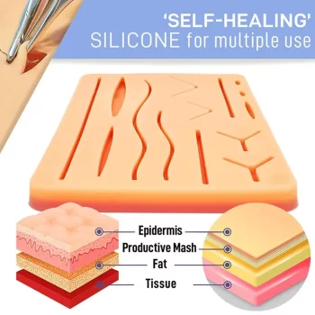 SURPHA Suture Practice Pad with 14 Pre-cuts - Image 8