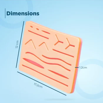SURPHA Suture Practice Pad with 14 Pre-cuts - Image 3